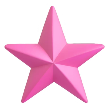 Pink star for princess sticker