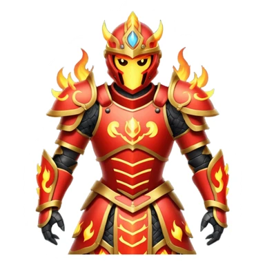 fire armored warrior sticker