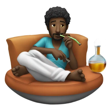 Smoking hookah sticker