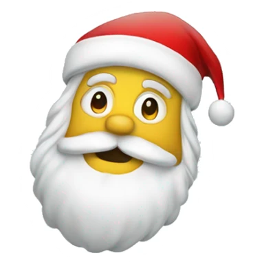 a glass ball with Santa Claus inside sticker