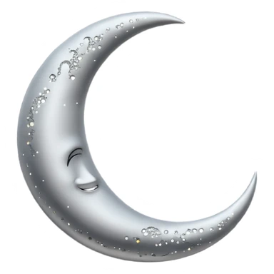 phases of the moon: crescent moon sticker