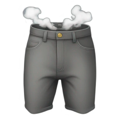 Smoke coming out of pants sticker