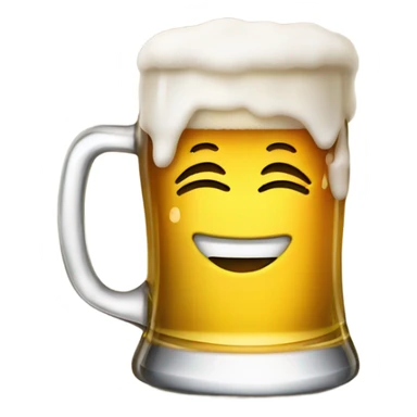 Emojis clinking glasses of beer  sticker
