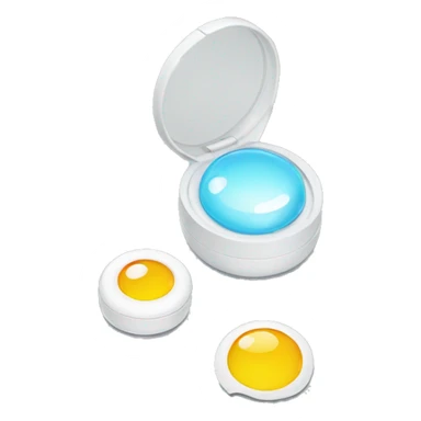 contact lens cases sticker