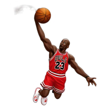 Michael Jordan dunking sticker