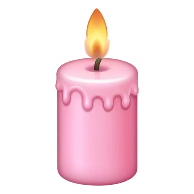 Baby pink candle  sticker