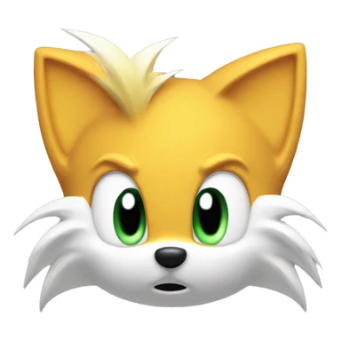 tails head, sonic sticker