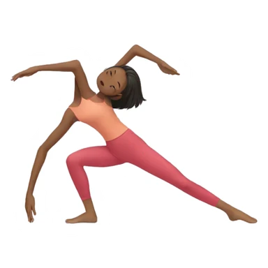 girl doing split on floor sticker