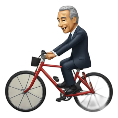 Marcelo Rebelo de Sousa Portugal president riding bike sticker