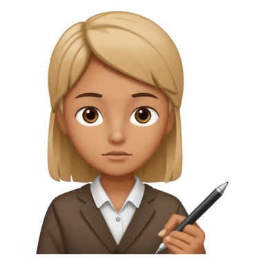 short form with pen near sticker