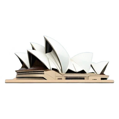 Sydney opera house with blue sticker