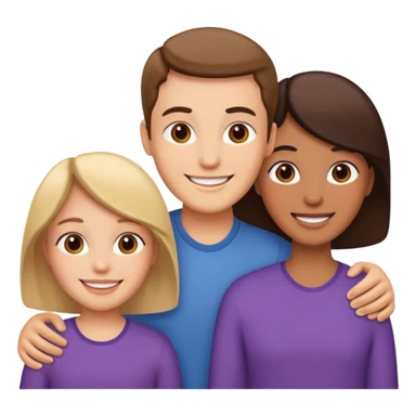 familia 3 personas sticker