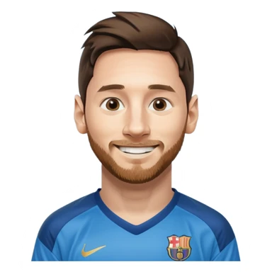 create a messi icon - inspired by airbnb category icons sticker