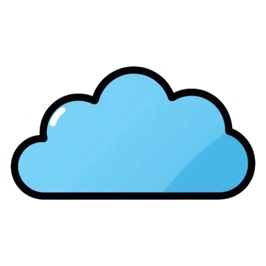 simple cloud sticker