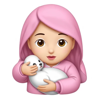 Ağlayan şişman bebek sticker