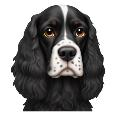 Black English Spaniel sticker