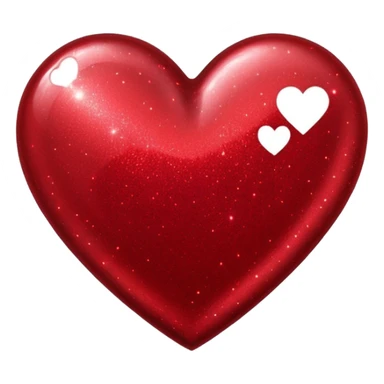 red glitter cyberpunk love sticker