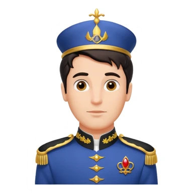 old adult prince eric with prince uniform sticker
