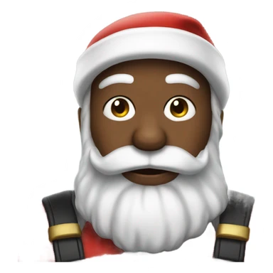 Batman dressed like Santa Claus  sticker