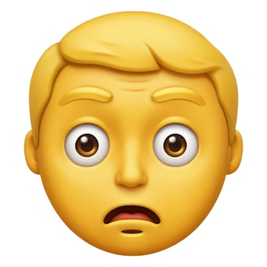 questioning face emoji, looking confused or uncertain sticker