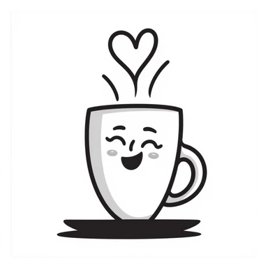 coffee emoji doodle sticker