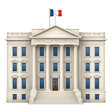 building of the French Embassy in the United States sticker