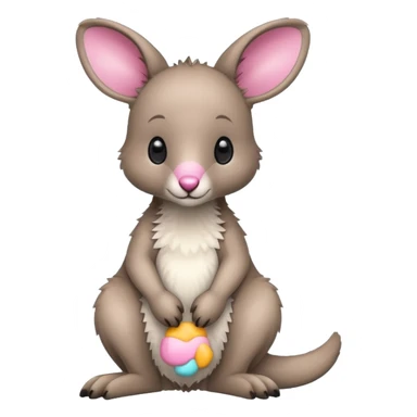 baby kangaroo sticker