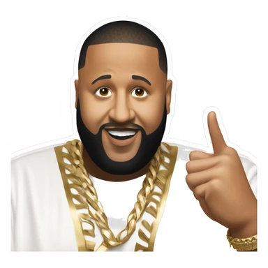 dj khaled saying god did with finger up sticker