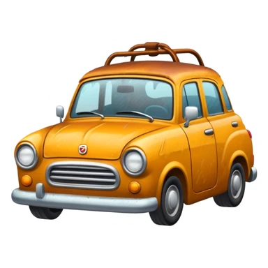 Car in hurricane  sticker