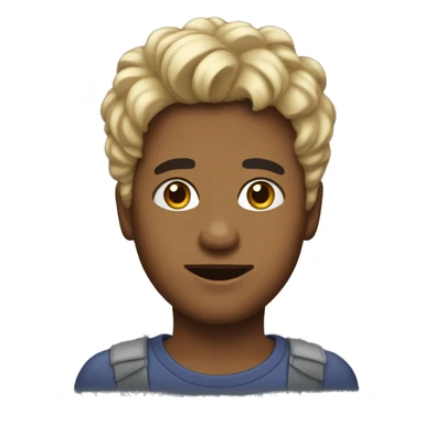 Un garçon cagoulé avec des cheveux noirs sticker