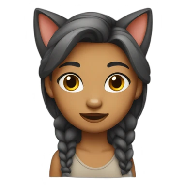 Catty girl sticker