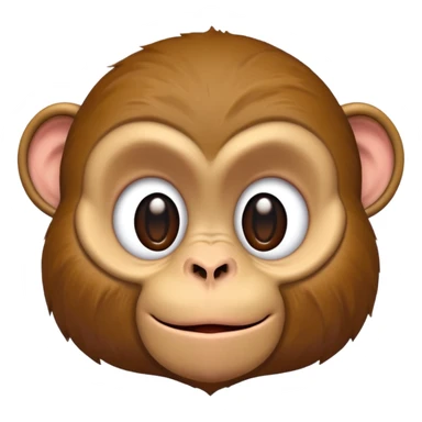 Monkey rolling its eyes sticker