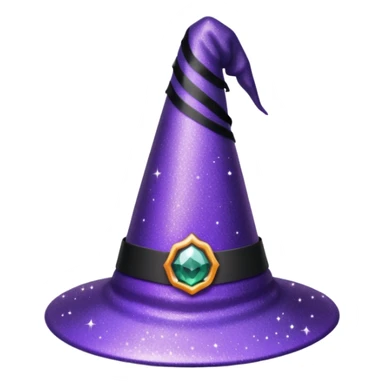 Glitter Chapéu de bruxa sticker