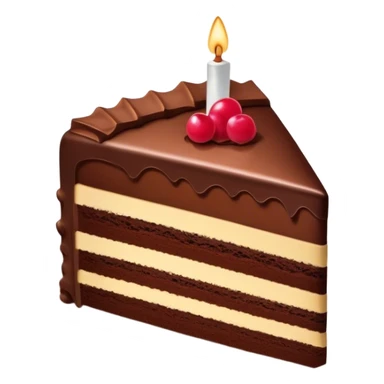 Slice of cake on a plate  sticker