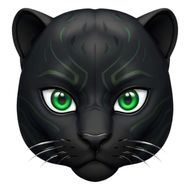  black panther green eye sticker