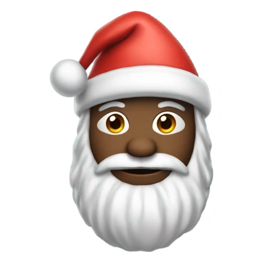 Santa with a bat hat sticker