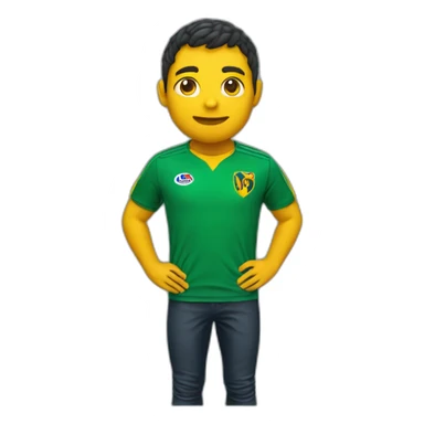 someone wearing the shirt of the Stade Rochelais sticker