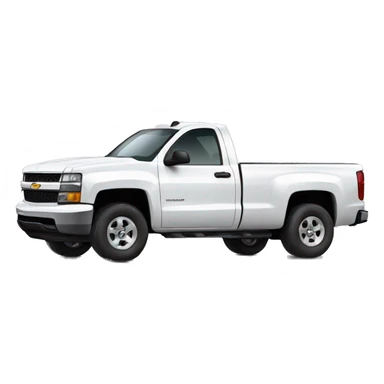Chevrolet truck white car sticker