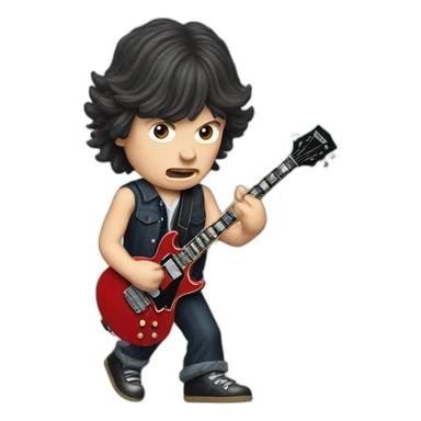 Acdc Angus Young stage sticker