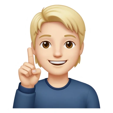 smiling face with one hand raised middle finger extended sticker