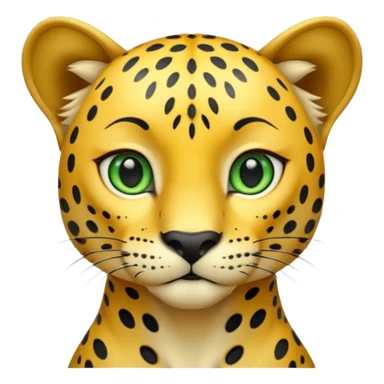 A high-resolution photo-realistic digital illustration of a young jaguar, chest upward A high-resolution, photo-realistic digital illustration of a majestic young jaguar sticker