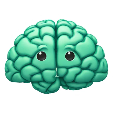 brain in a card sticker