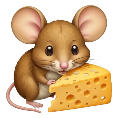 un topo che mangia il formaggio sticker