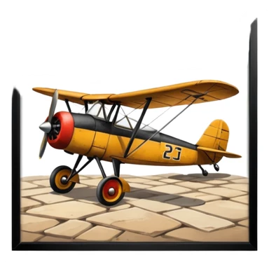 small size plane old town sticker