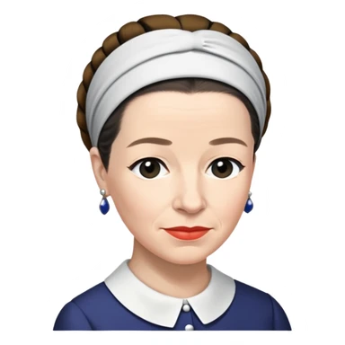 simone de beauvoir with headband sticker