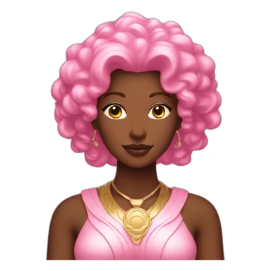 pink goddess sticker