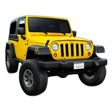 jeep wrangler tj yellow sticker