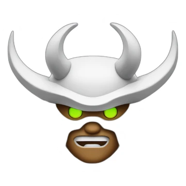 Demon samurai with neon eyes sticker