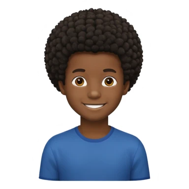 Black boy with a small afro  sticker