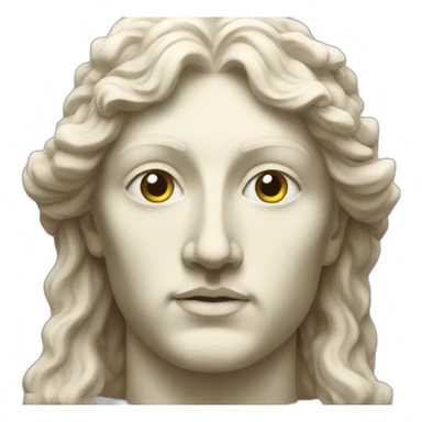 Renaissance Statue face sticker